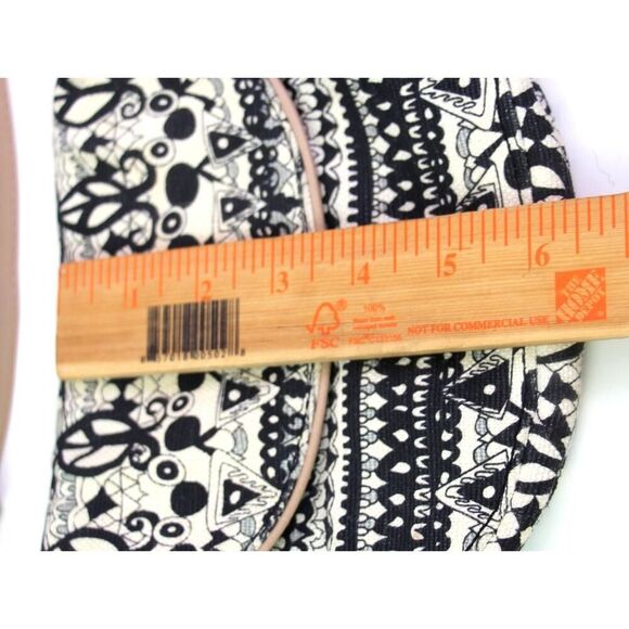 Sakroots BLACK WHITE JUTE COTTON ARTIST CIRCLE FANNY WAIST BAG CLUTCH HANDBAG - Picture 11 of 14